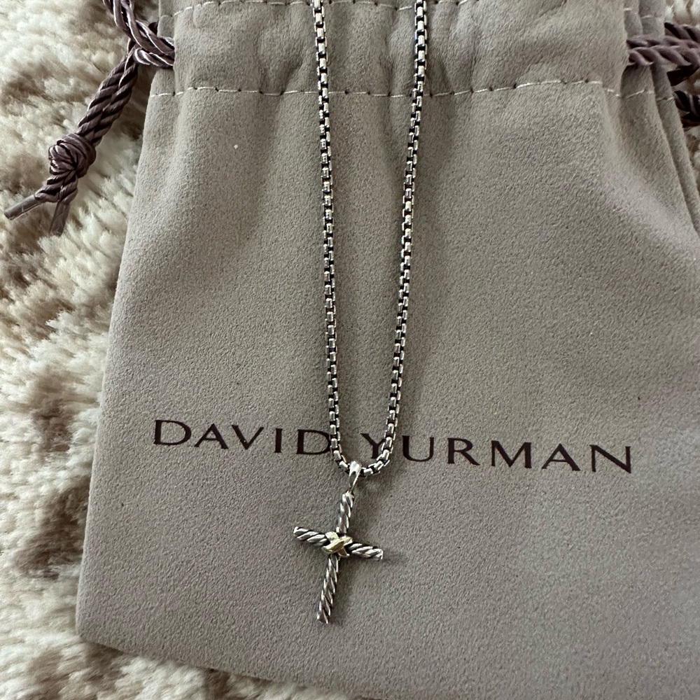David Yurman petite cross necklace